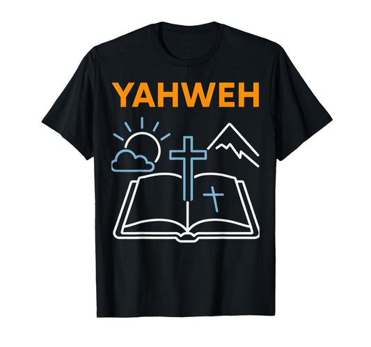 Bible Verse Yahweh Vintage Mens Christian Faith T-Shirt