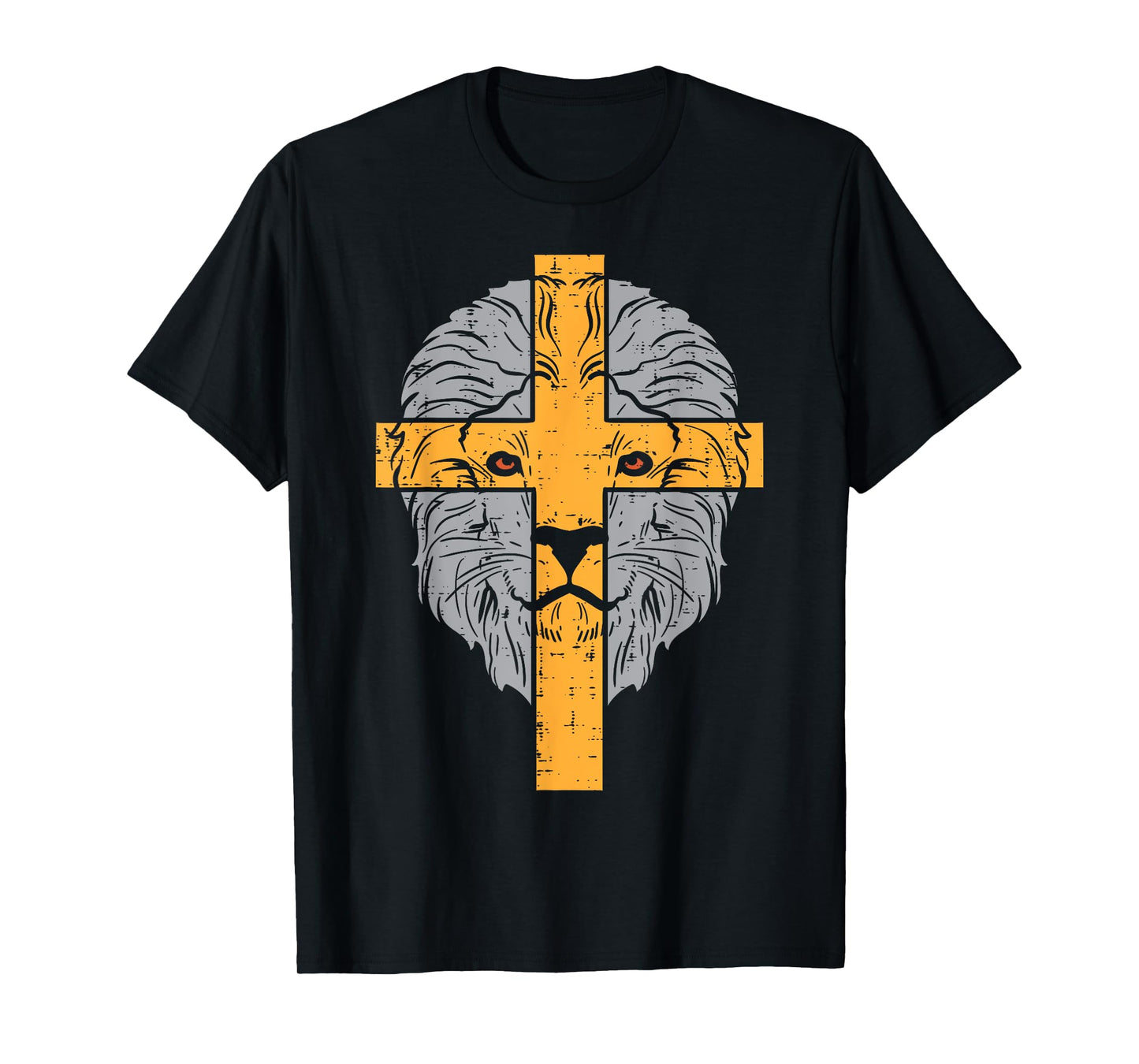 Lion Cross God Jesus Religious Christian Men Women Kids T-Shirt