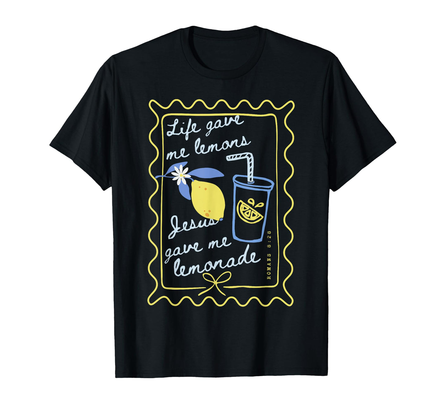 Life Gave Me Lemons Jesus Gave Me Lemonade Boho Floral Style T-Shirt