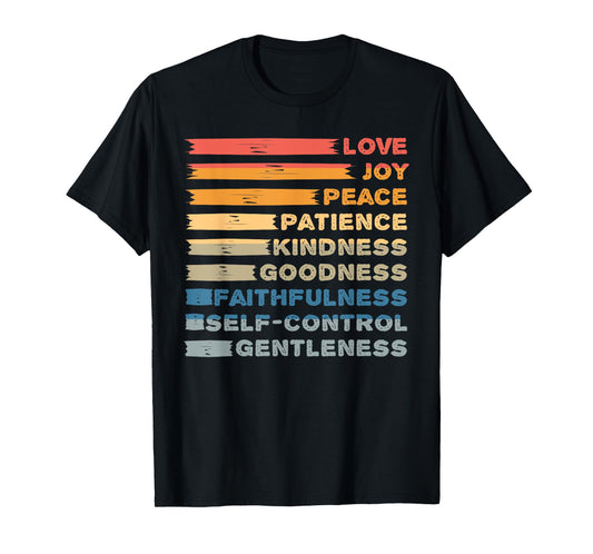 Fruit of The Spirit - Christian Bible Verse - Love Joy Peace T-Shirt