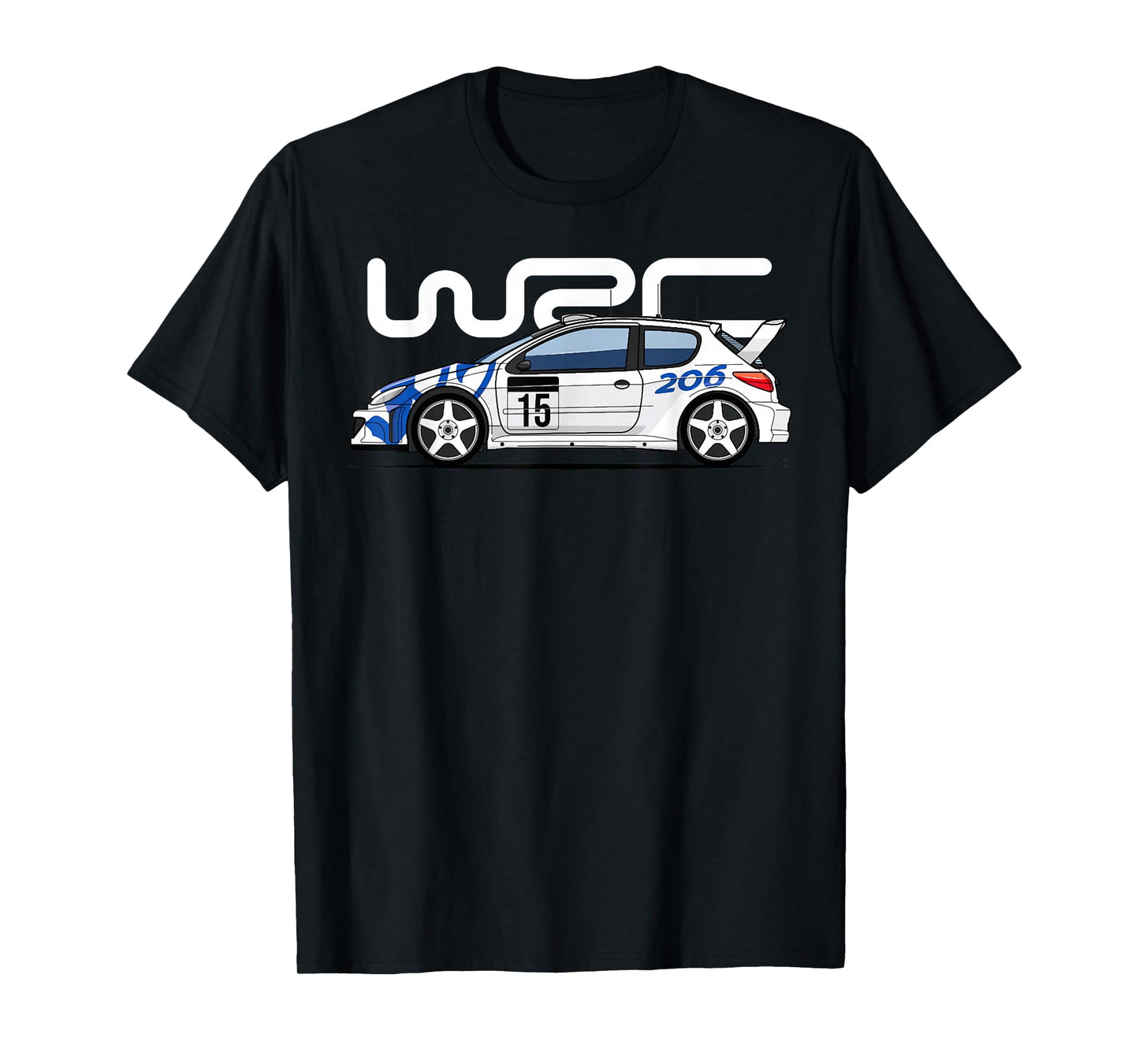 206 WRC World Rally Sports Car T-Shirt