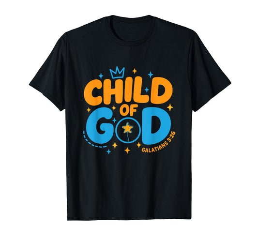 God's Child Inspirational Faith Verse Galatians 3:26 Kid Tee T-Shirt