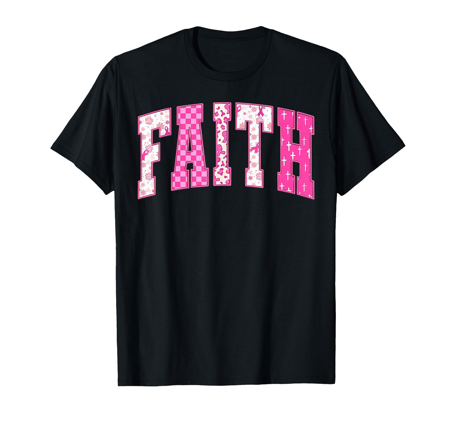 Breast Cancer Christian Fight Hope Faith Love Matching Group T-Shirt