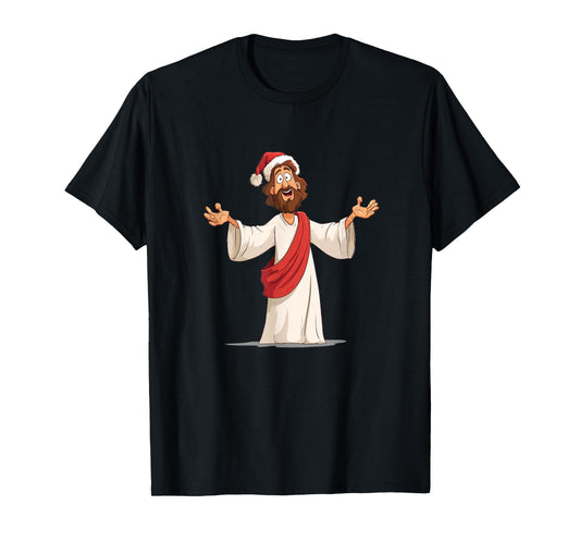 Awesome Jesus Christ with Xmas Hat for Believer T-Shirt