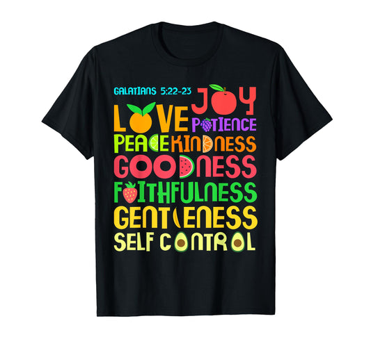 The Fruit of The Spirit T-Shirt - Christian Bible Verse Tee T-Shirt