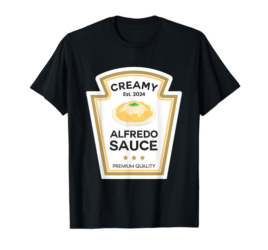 Creamy Alfredo Sauce Condiment With Jesus Christian Family T-Shirt