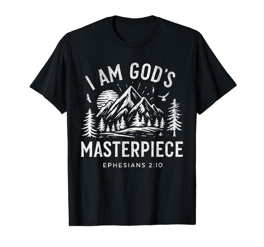 I AM GOD`S Masterpiece Christian Ephesians 2:20 T-Shirt