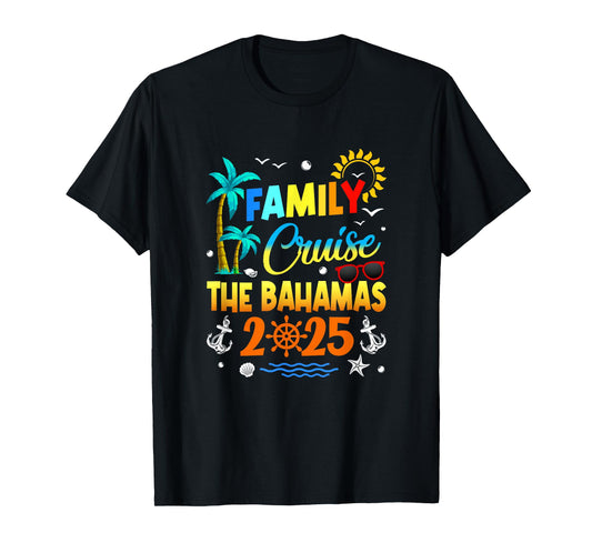 Family Cruise The Bahamas 2025 Summer Matching Vacation T-Shirt