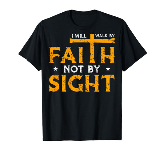 Jesus Cross Bible Faith Over Fear Put God First ART ON BACK T-Shirt