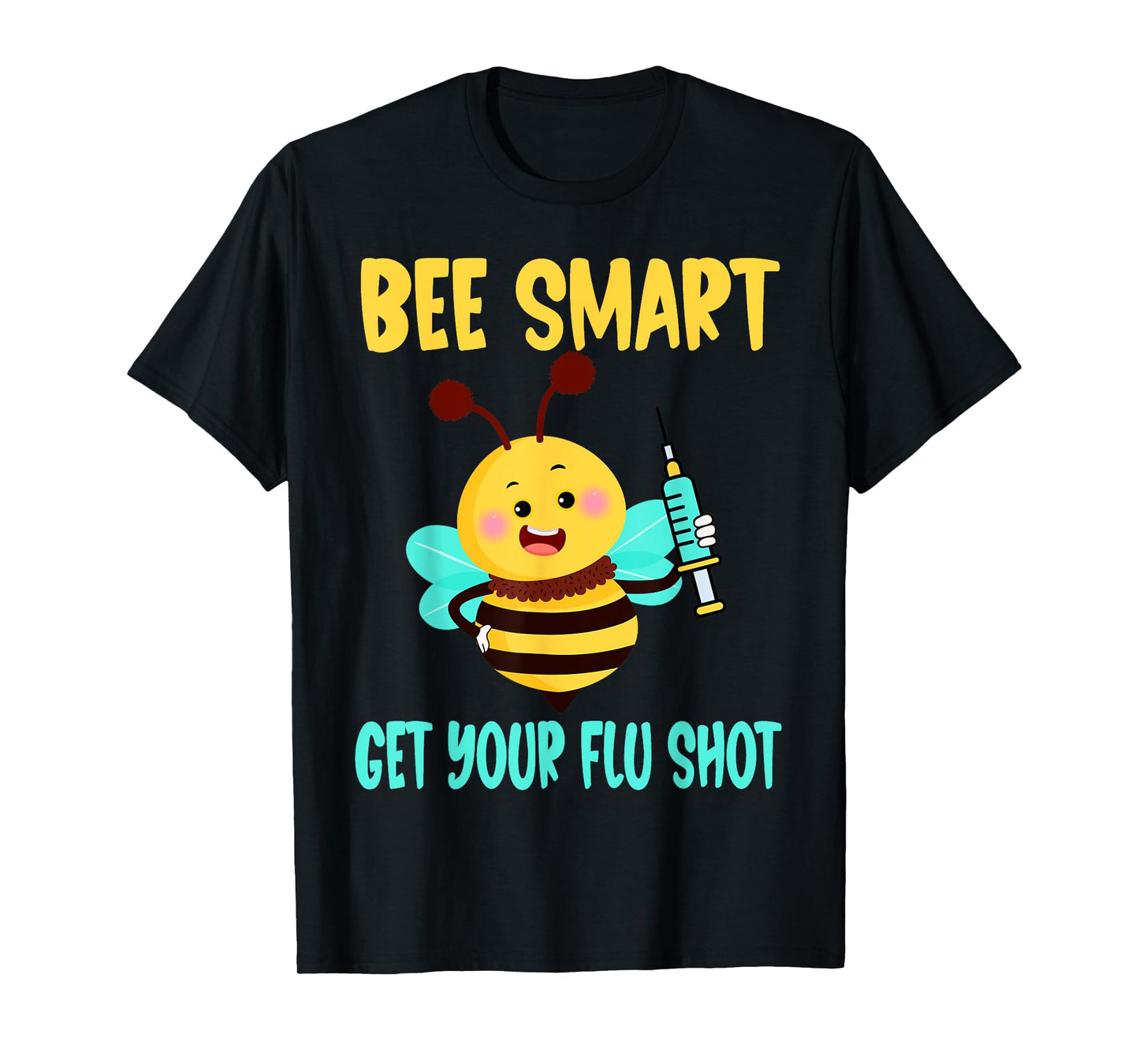 flu shot nurse medical funny nursing flu cold season bee T-Shirt