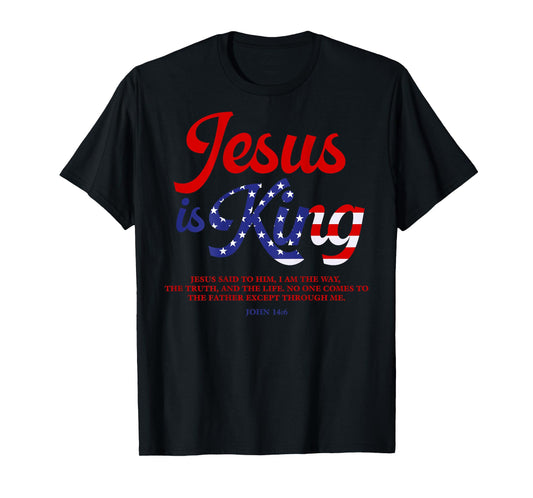 Jesus Is King John 14:6 Costume Jesus Christian (On Back) T-Shirt