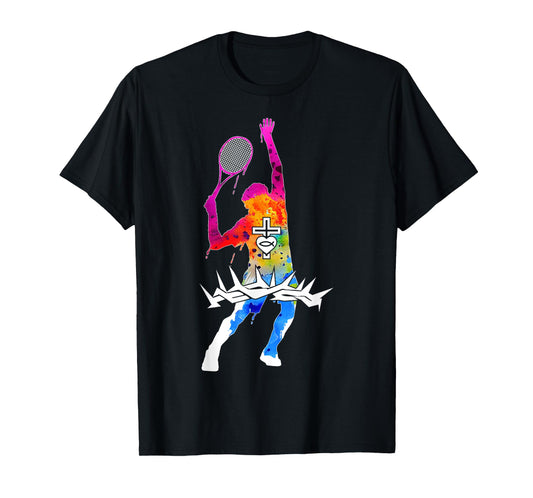 Religious Jesus Tennis Christian GOD Tennis T-Shirt
