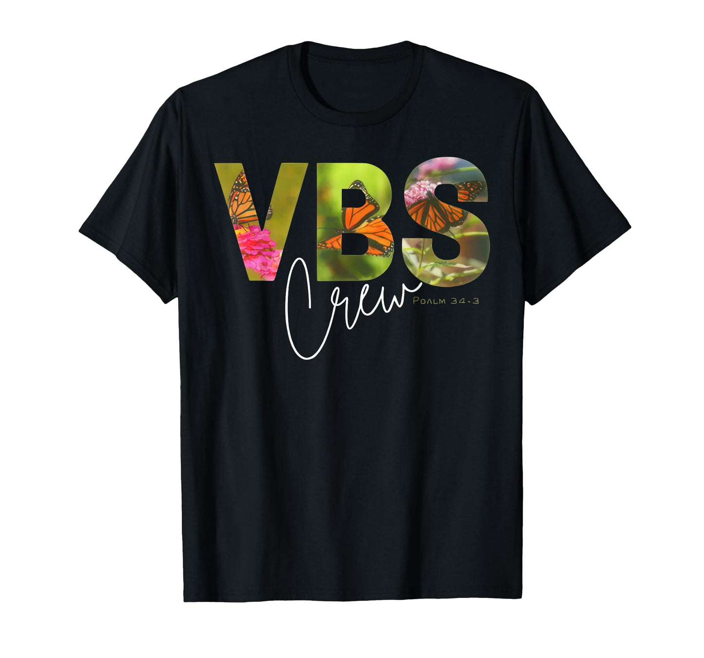 VBS Crew VBS 2025 Psalm 34:3 Vacation Bible School Magnified T-Shirt