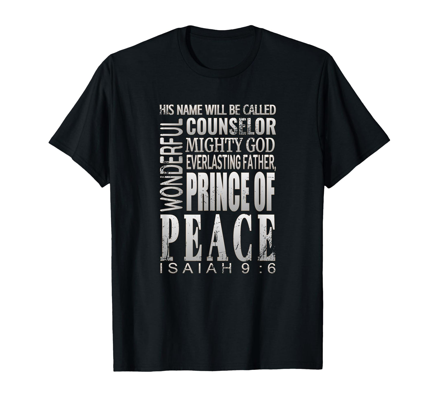 Prince Of Peace Shirt Isaiah 9:6 Christmas Bible Verse Gift T-Shirt