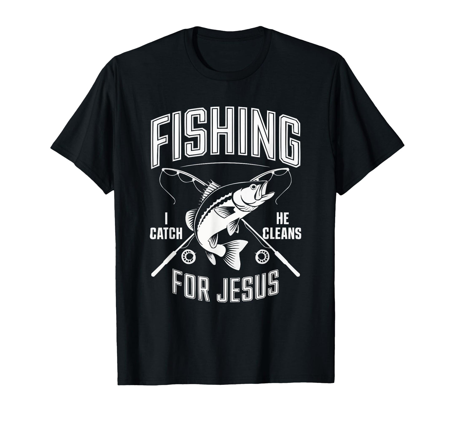 Fishing Jesus Christ Religion Christian Fisher Christianity T-Shirt