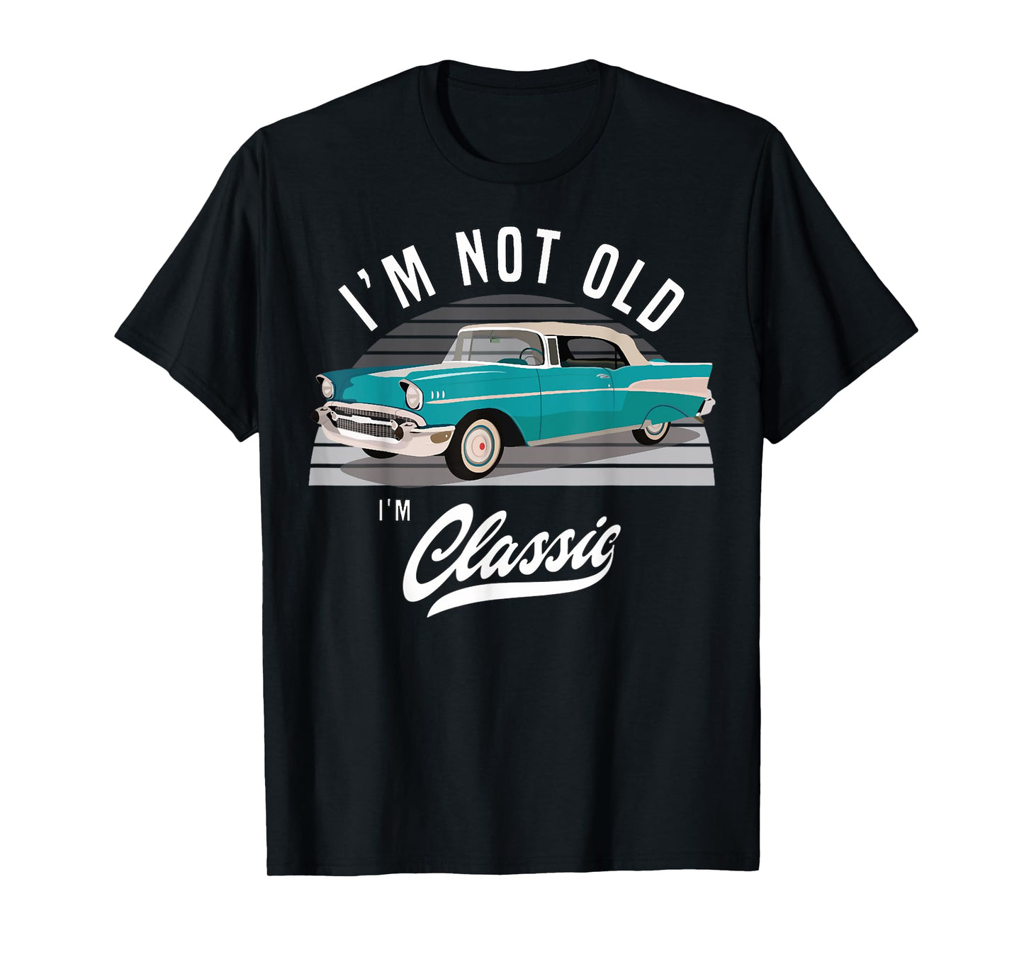 1957 57 chevys truck vintage bel air cars blue T-Shirt