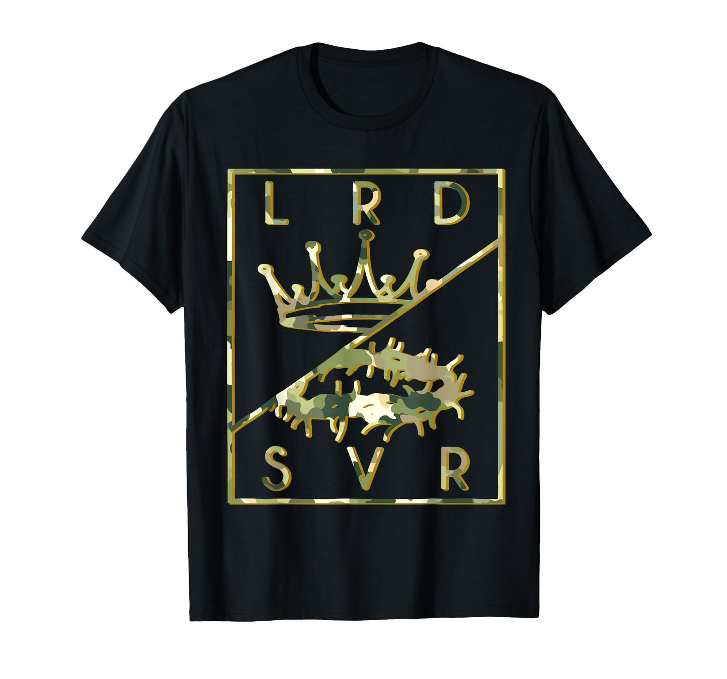 Camo Jesus Christian King Crown Lord & Savior 2 T-Shirt