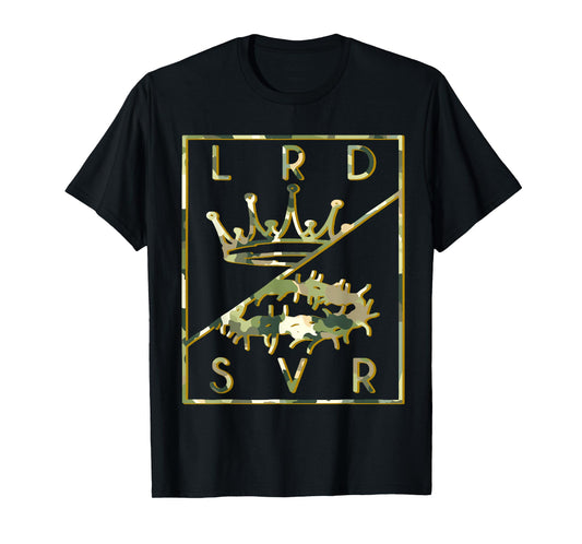 Camo Jesus Christian King Crown Lord & Savior 2 T-Shirt