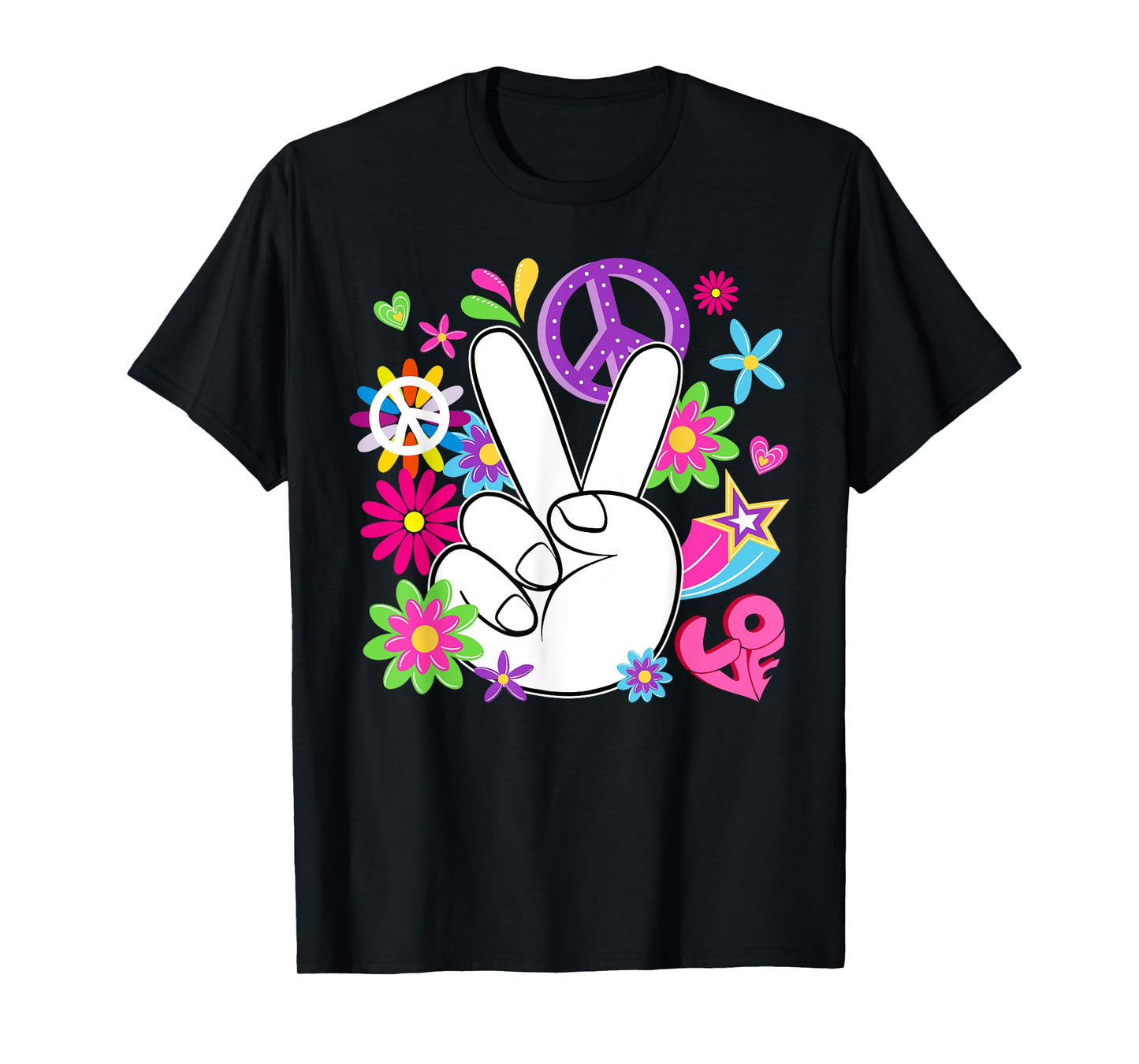 Groovy World Peace Day Peace Love International Day of Peace T-Shirt