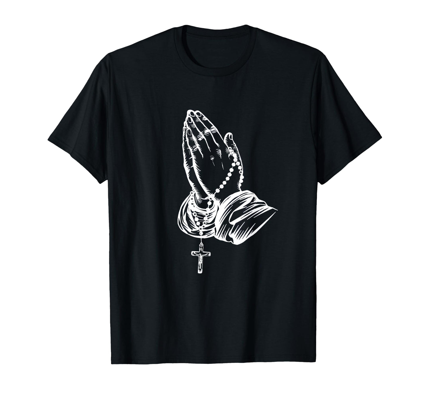 PRAYING HANDS | Rosary T-Shirt