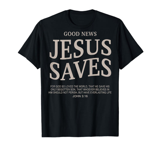 Youth Good News Jesus Save Funny Christian Godson Toddler T-Shirt