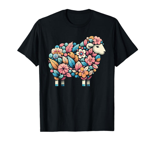 Farmer Floral Sheep T-Shirt