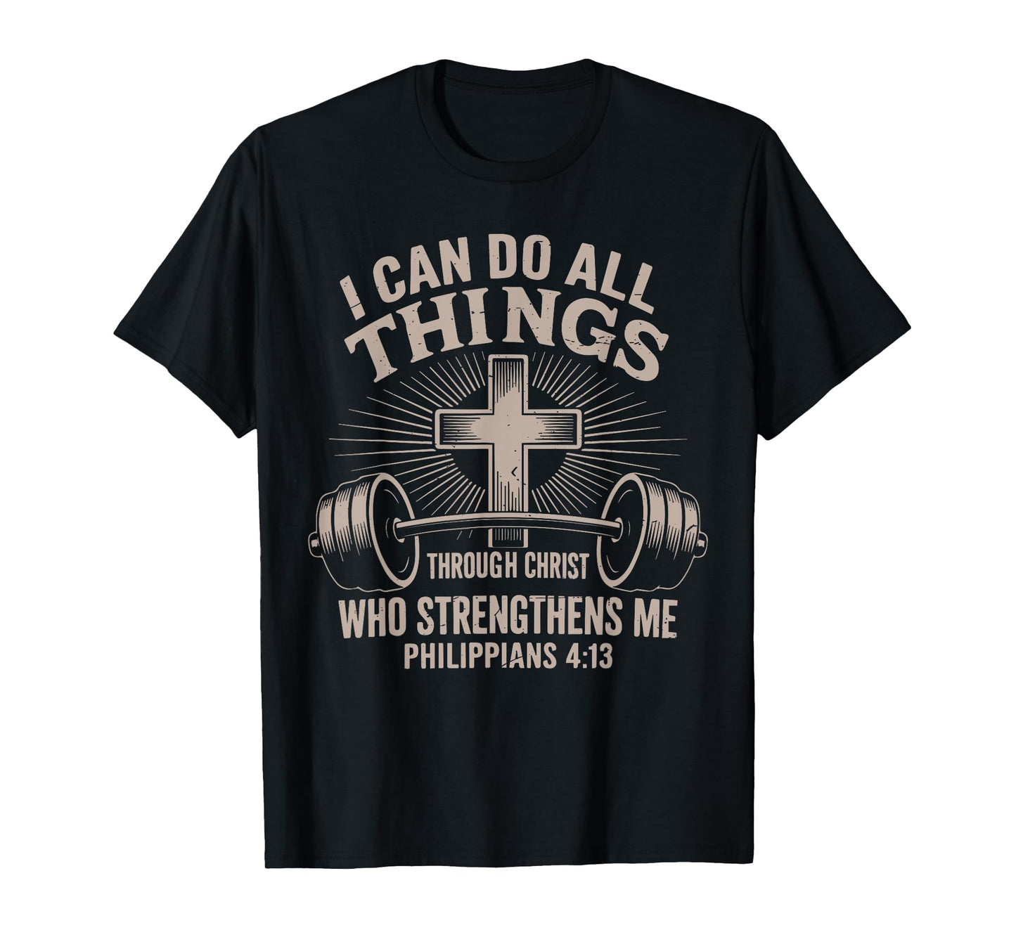 I Can Do All Things Funny Christian Workout Gym Jesus Women T-Shirt