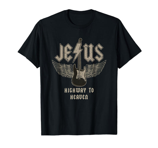 Jesus Rock and Roll Christian Music Worship Bible Verse T-Shirt