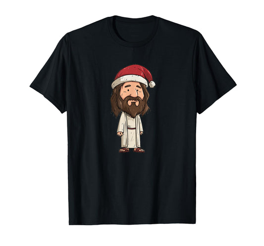 Amazing Jesus Christ with Hat for Nice Christmas Night T-Shirt
