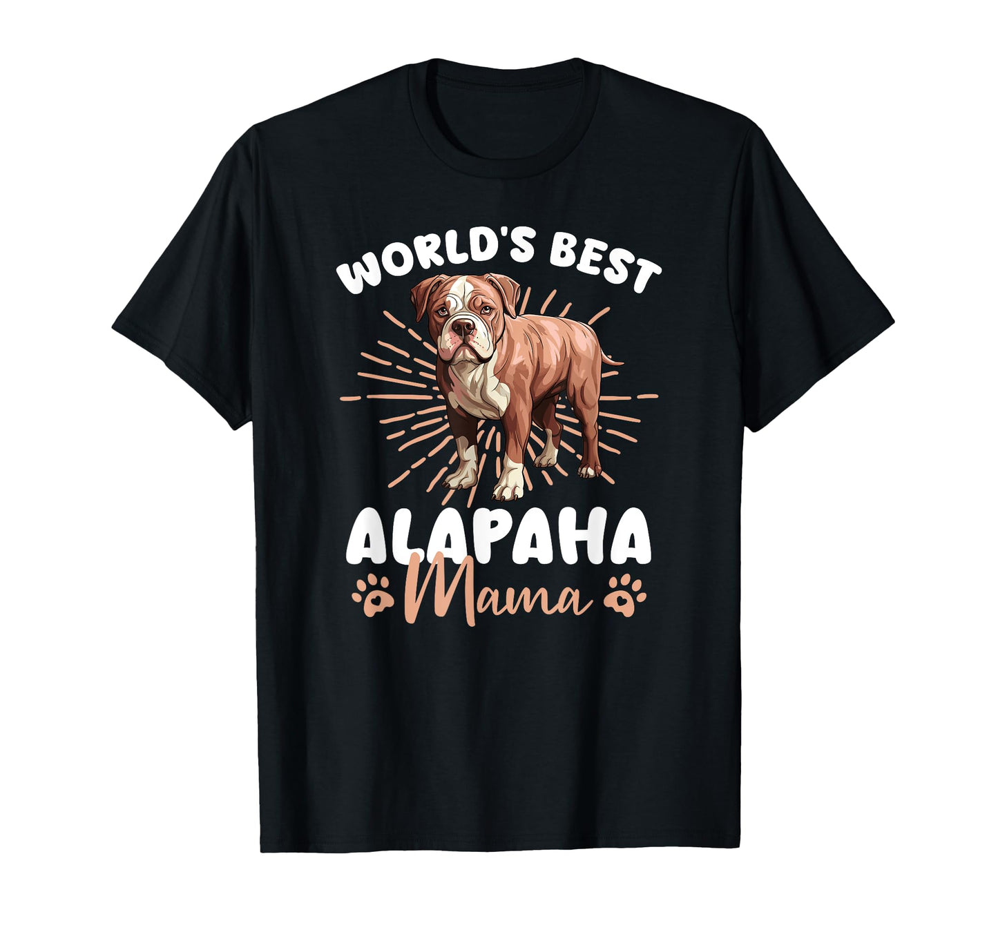 Alapaha Blue Blood Bulldog Groovy World's Best Alapaha Mama T-Shirt