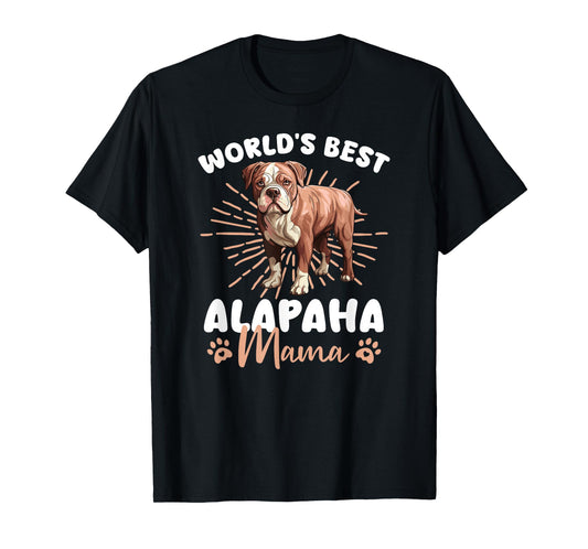 Alapaha Blue Blood Bulldog Groovy World's Best Alapaha Mama T-Shirt