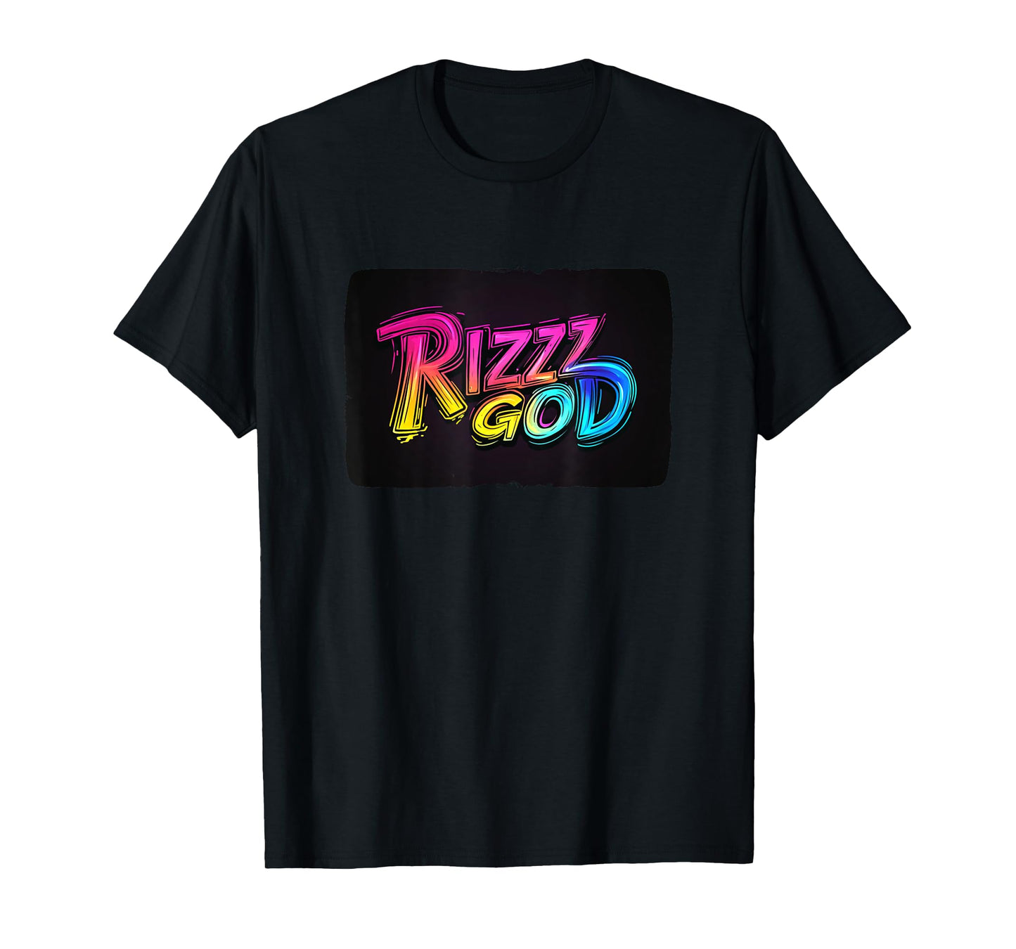 Fun Rizz God Speech in Vibrant Style T-Shirt