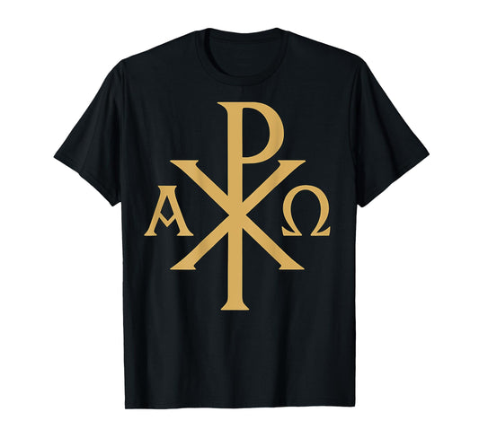 Chi Rho: Alpha Omega - Christian Symbols T-Shirt