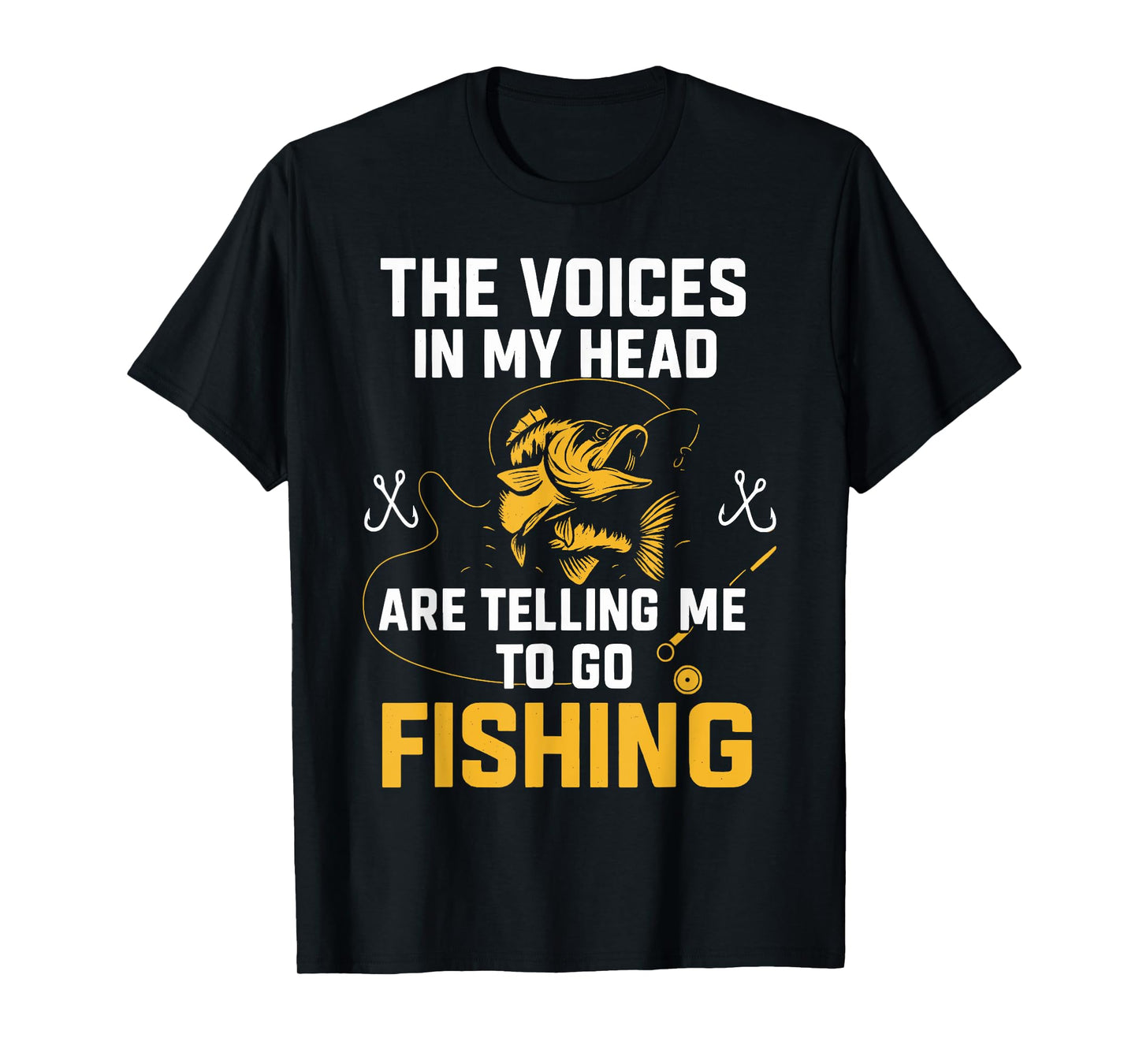 Funny Fishing Shirt – Fisherman Voices In My Head T-Shirt