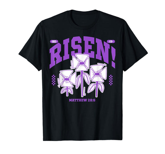 Risen - Christian Bible Verse Faith T-Shirt