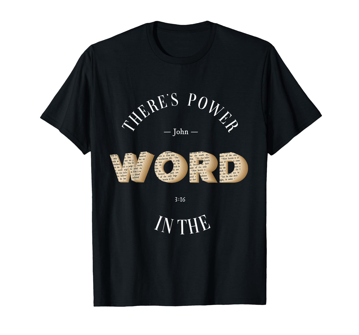 John 3:16 Christian Bible Verse WWJD Religious Back Design T-Shirt