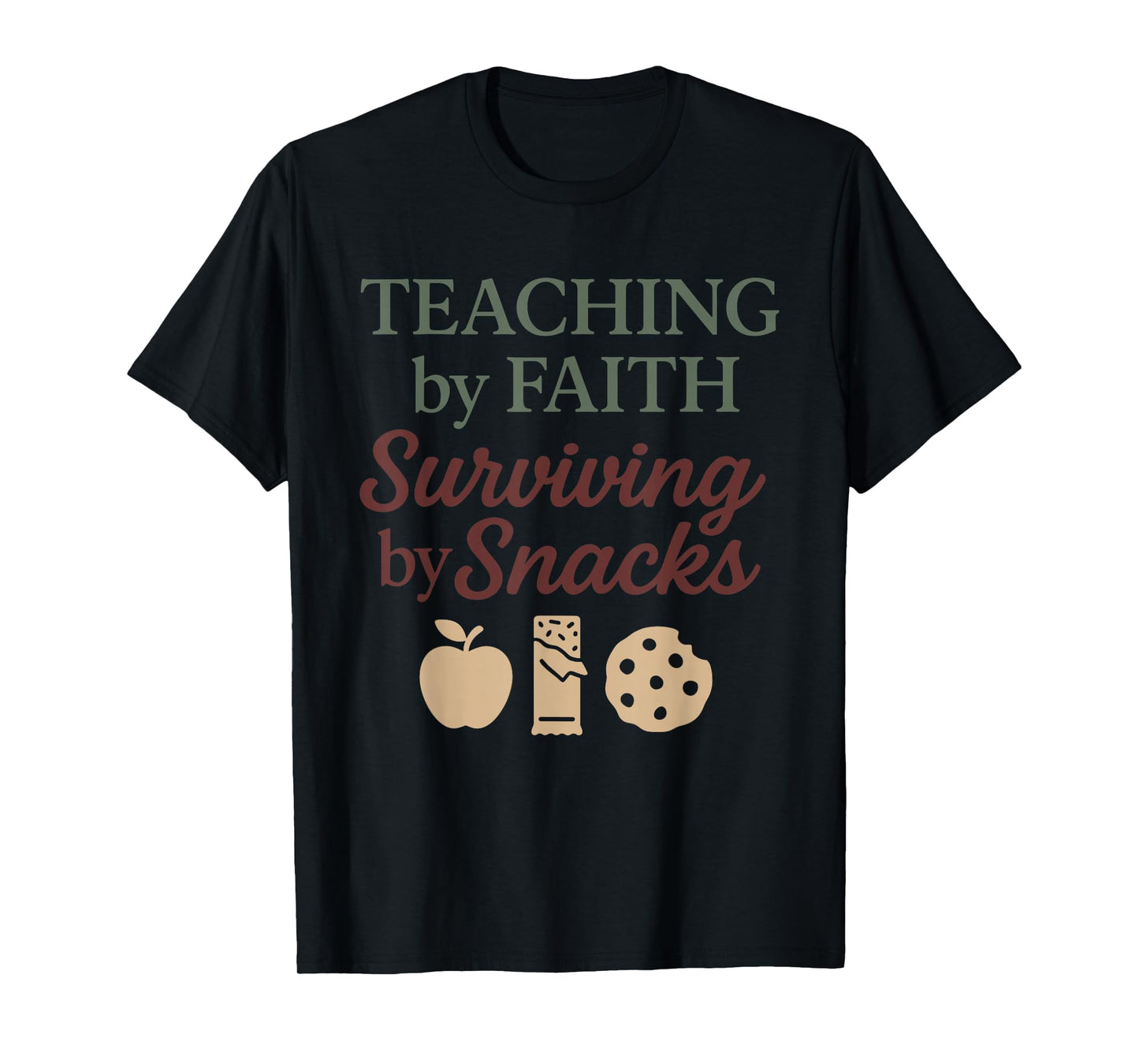 Christian Homeschool Mom Exhausted Chaos Faith Humor T-Shirt