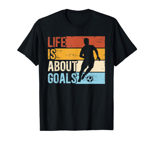 Soccer Funny Life Is About Goals Boys T-Shirt