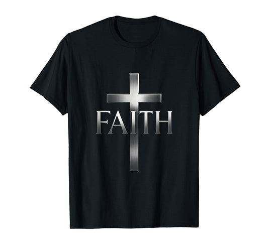 Faith - Christian Humor Cross Design T-Shirt