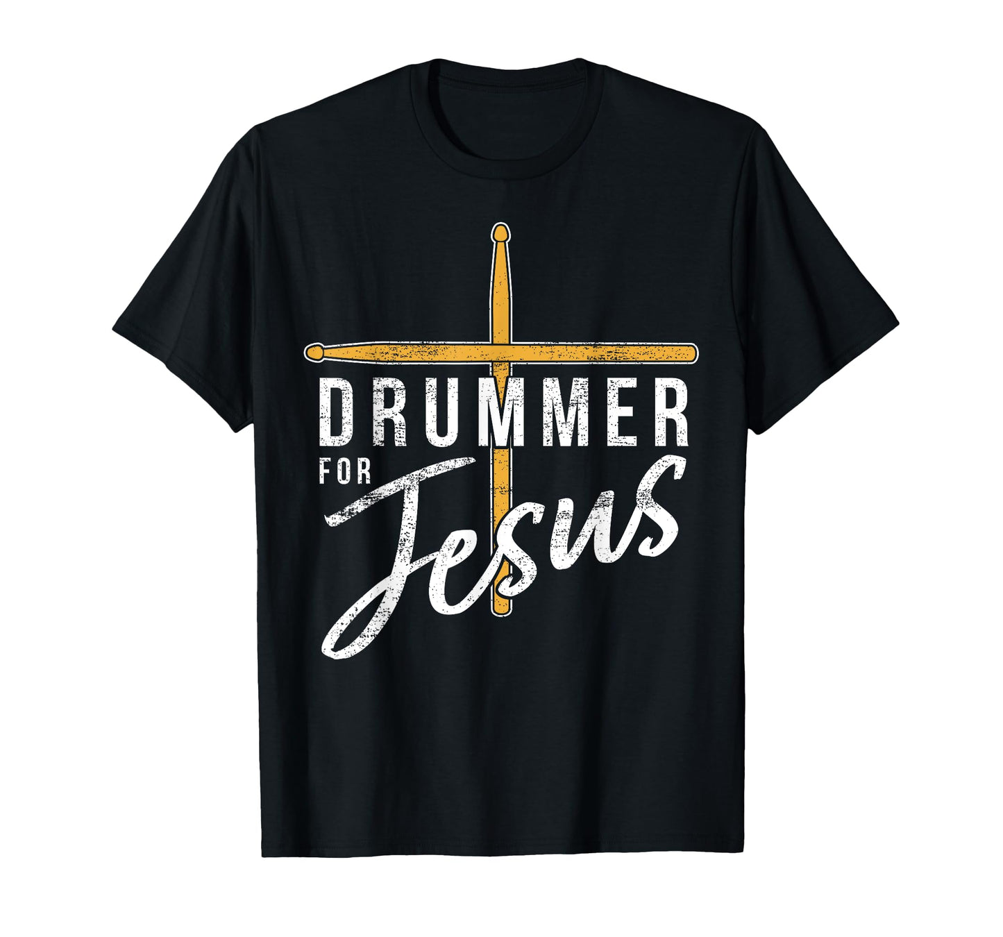 Drummer For Jesus Christian Church Music Religious Drummer T-Shirt