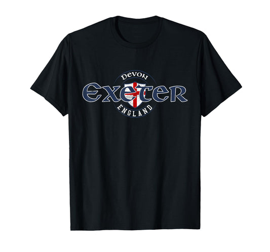 Exeter Devon England English Flag T-Shirt