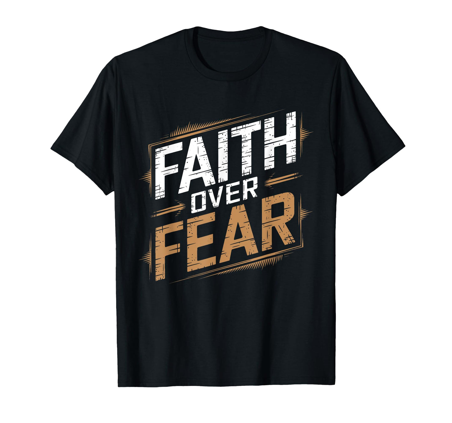 Faith Over Fear Cool Christian Inspirational Graffiti T-Shirt