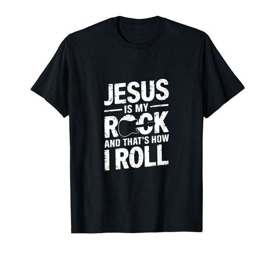 Jesus is My Rock How I Roll. T-Shirt