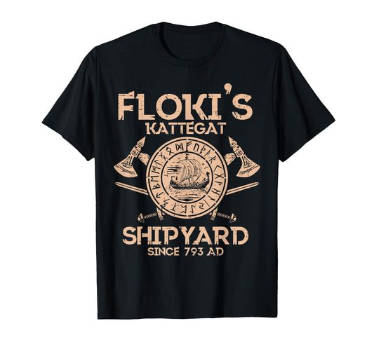 Viking Flokis Kattegat Shipyard Norse Mythology Men Women T-Shirt