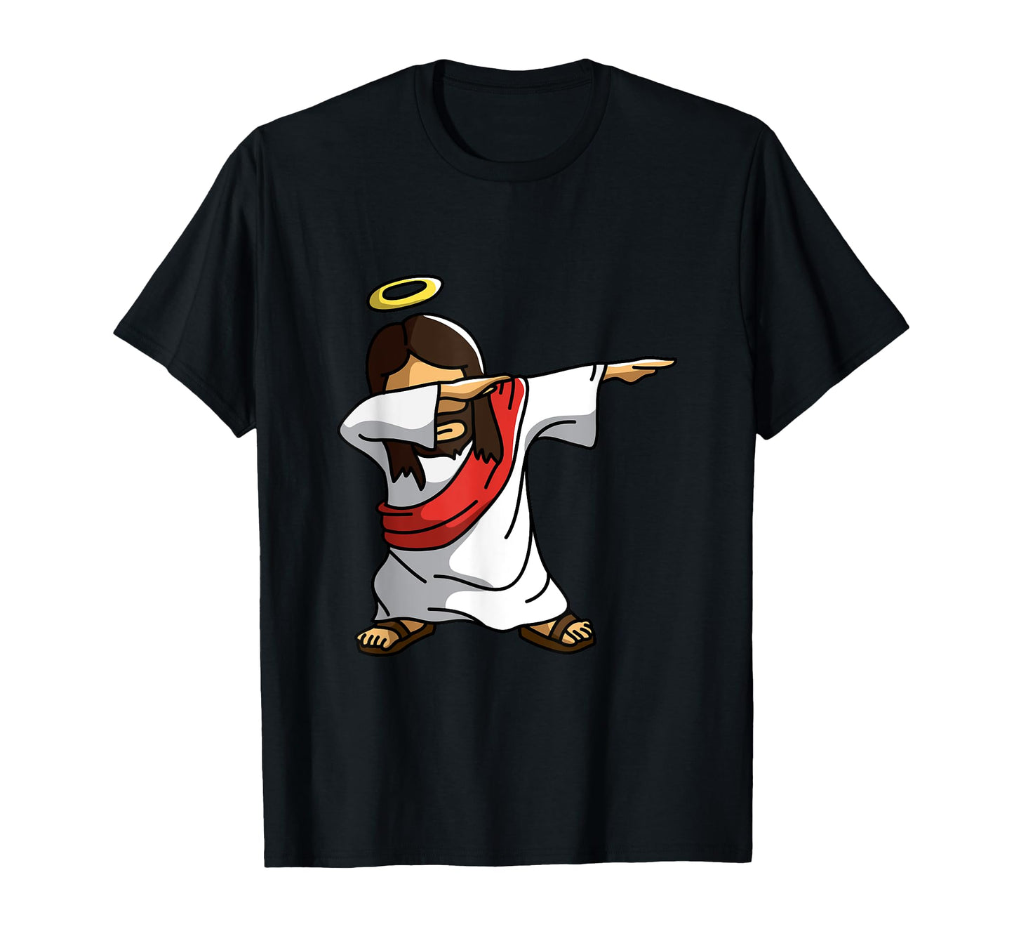 Dabbing Jesus T-Shirt Funny Dancing Christian Christmas Gift T-Shirt