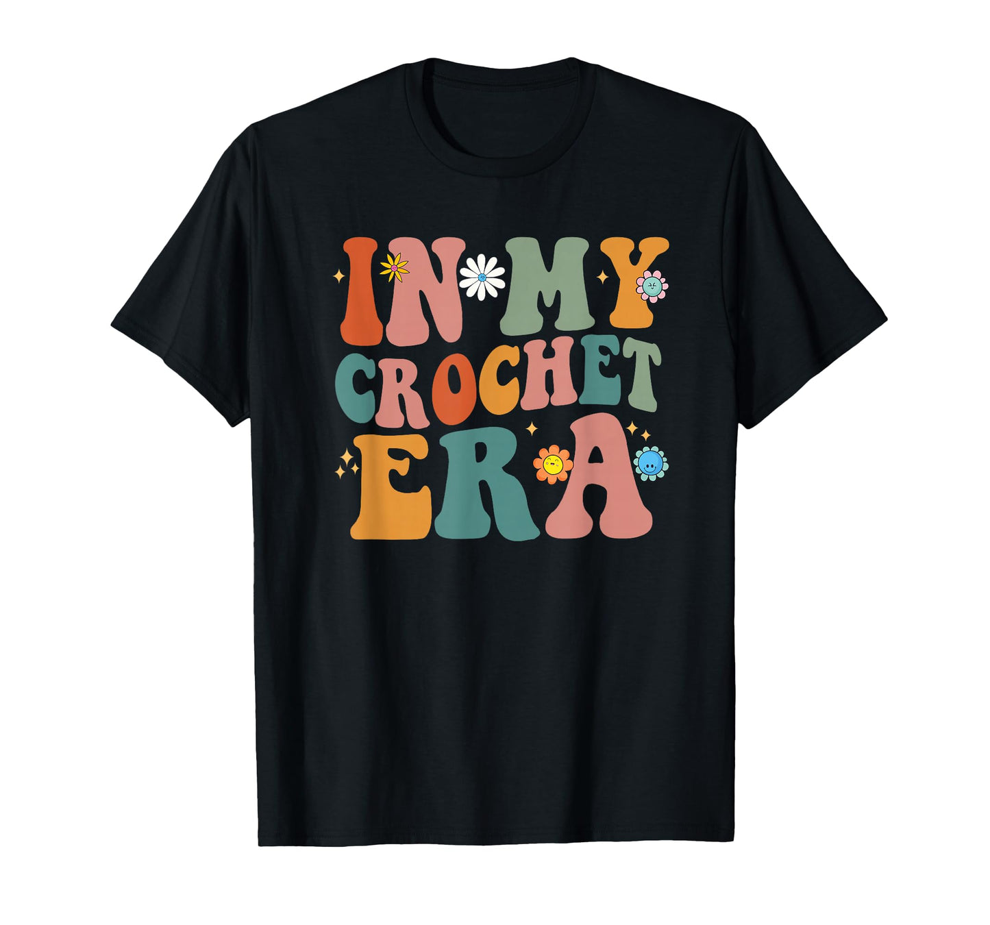 Funny Groovy In My Crochet Era Men Women T-Shirt