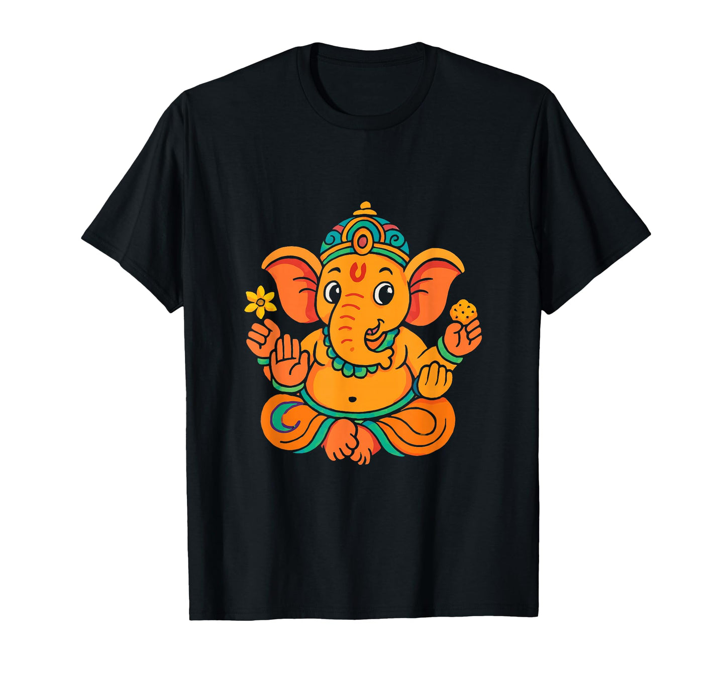 Ganesh Symbol Yoga Hindu Elephant God Ganesha Puja T-Shirt