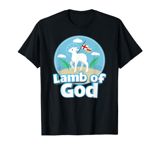 Lamb of God Agnus Dei Easter Catholic Kids Girls Boys T-Shirt