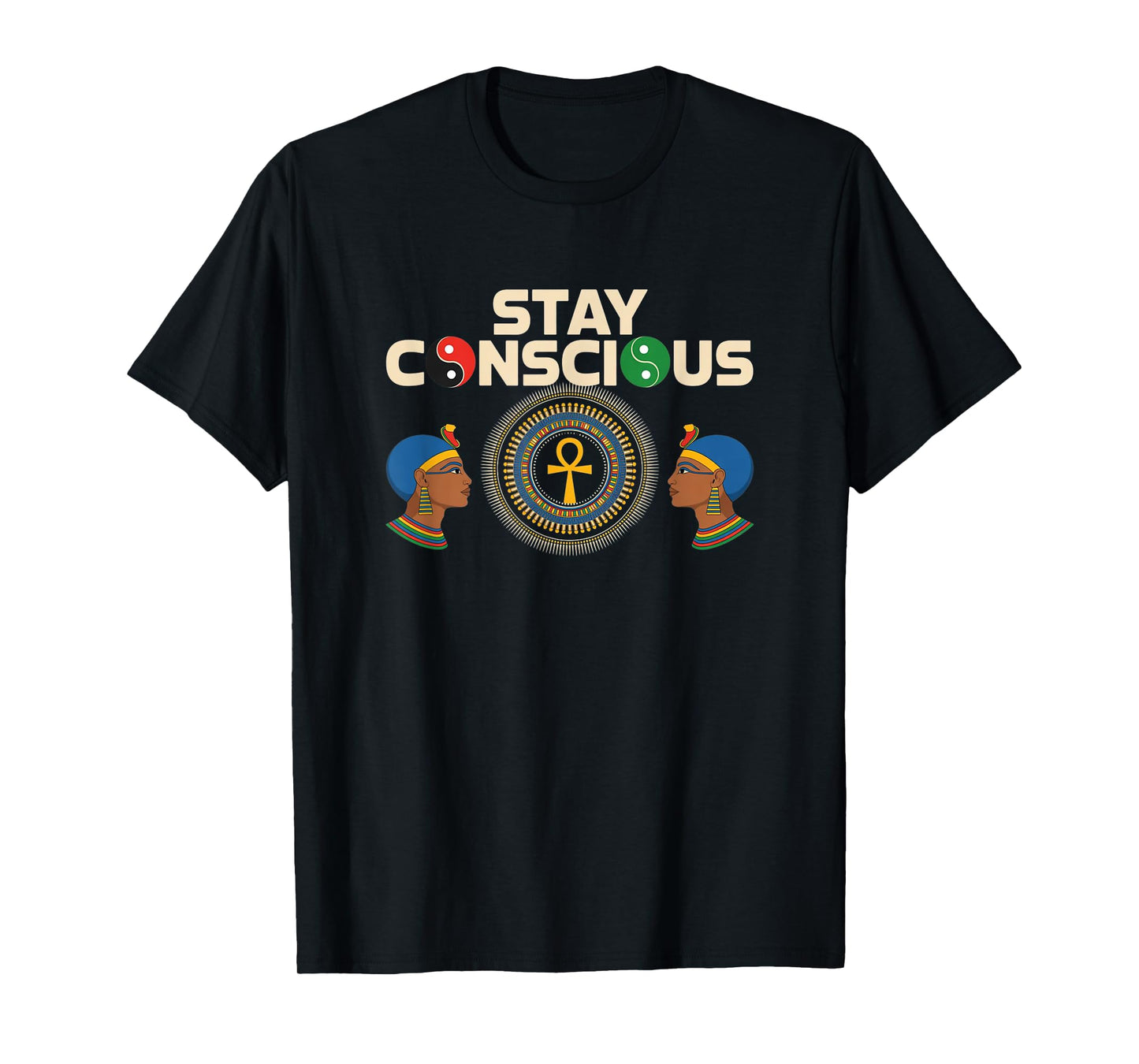 Stay Conscious - Afrocentric Clothing Black Pride T-Shirt