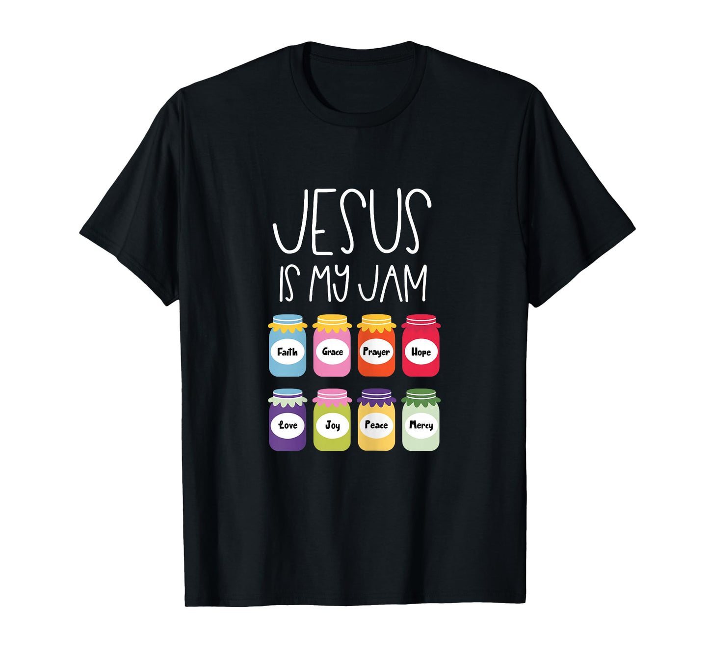 Jesus is My Jam Christian Women’s Shirt - Faith Cross Bible T-Shirt